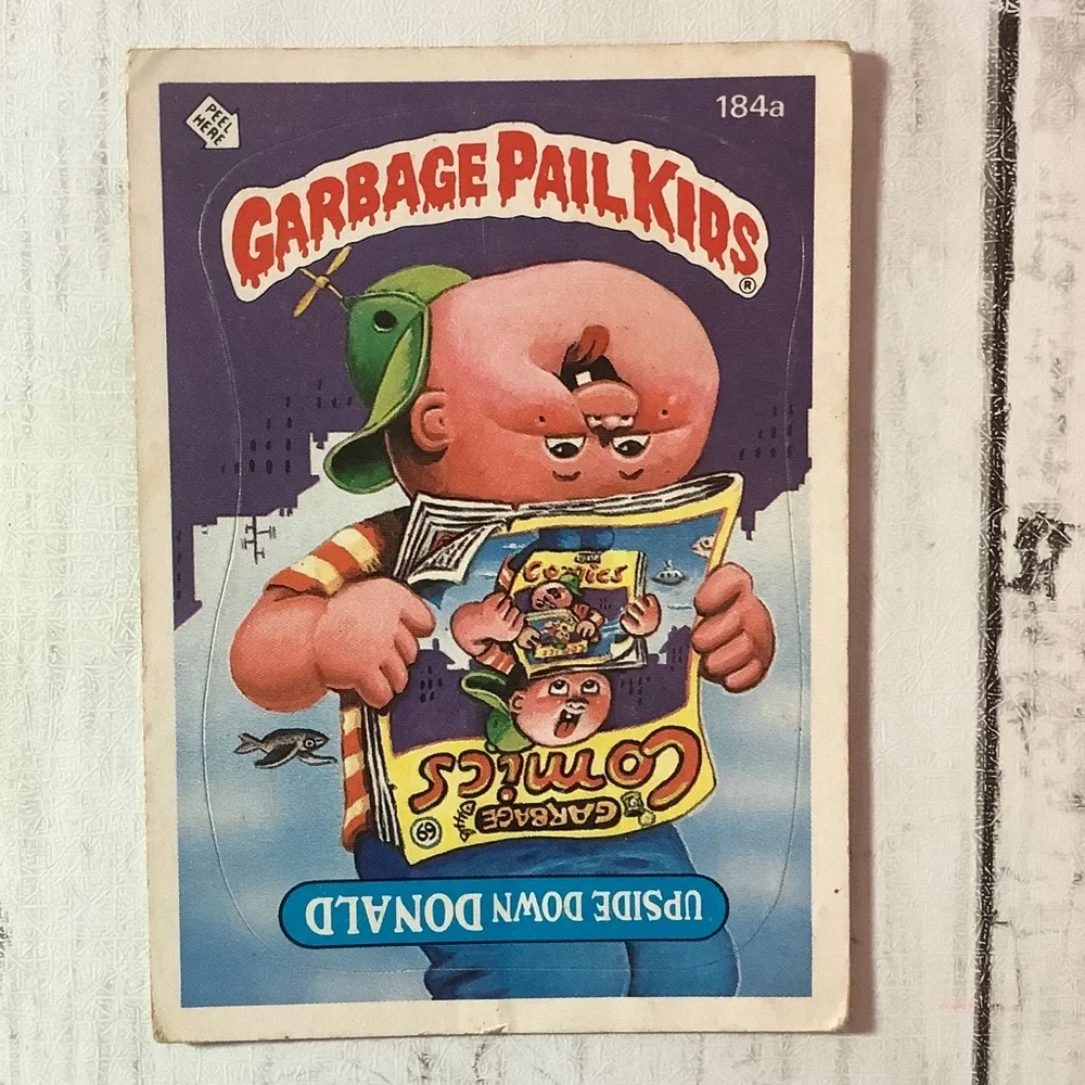 1986 Topps Garbage Pail Kids Series 5 184A Upside Down Donald